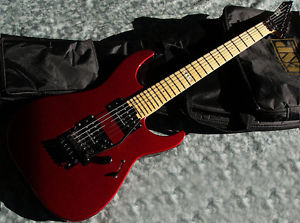 Used ESP M-II DX Maple Deep Candy Apple Red w/ Floyd Rose 3.3kg 2010 Guitar