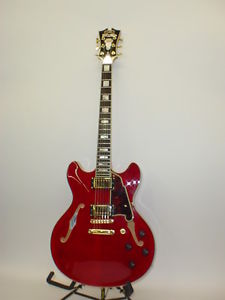 D'Angelico EX-DC EXDC Electric Guitar INCLUDES FREE STRAP CHERRY