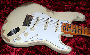 2017 Fender 69 Stratocaster Heavy Relic Custom Shop Handwound PU's Vintage White