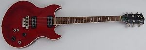Mint: Vox SDC-55 Electric Guitar Transparent Red DOUBLE CUT w Twin CoAxe Pickups