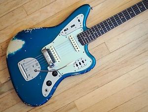 1963 Fender Jaguar Vintage Offset Electric Guitar Pre-CBS Lake Placid Blue w/ohc