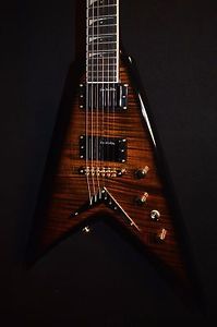 Dean Dave Mustaine V VMNT Limited Tiger Eye Electric Guitar w/Case-Free Shipping