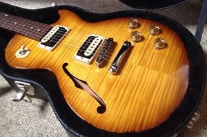 2014 Gibson Les Paul Special AAA Flame Maple Top & F-Hole! Semi Hollowbody Paul!