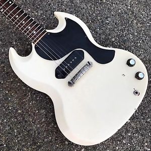 1962 Gibson SG Junior Jr. Les Paul Polaris White Vintage Custom Color