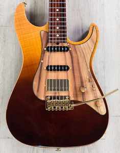 Suhr Standard Pro Custom HSS Guitar, Desert Gradient, 1-Piece Cocobolo Neck