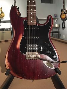 Fender American Standard Hand-Stained Ash Body Electric Guitar-relic