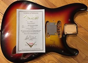 Fender Custom Shop Stratocaster Body 1960 NOS Relic Sunburst 2001 John Cruz QA