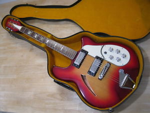 Super Nice Vintage 60's/70's  MIJ Cats Eye Electric Guitar w/ Org Case -> Cool!