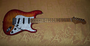 GUITAR STRATOCASTER NECK AND BODY WARMOTH PICKUPS SUHR