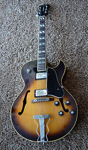 Vintage 1976 Aria Pro II EA 650 SB Guitar Sunburst ES-175 Jazz Guitar 16" Body