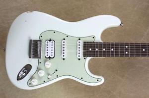 Charvel USA Custom Shop Nitro Relic HSS HT Olympic White Guitar