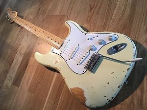 Fender Custom Shop Stratocaster Relic Mary Kaye Kay Blonde White