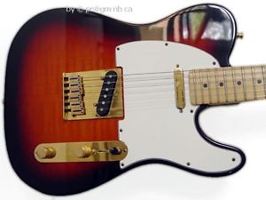Rare Fender American Telecaster 50th Anniversary guitar, Sunburst Flamed Maple