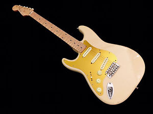 LEFTY! Custom Stratocaster Guitar Vintage Aged Honey Blonde Ash Strat Left RELIC