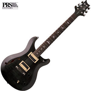 PRS Paul Reed Smith SE Custom 22 Semi Hollow Electric Guitar Grey Black 2017