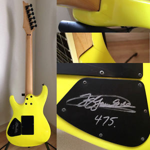 Ibanez FGM-100 Autographed by Frank Gambale Yellow Electric Guitar