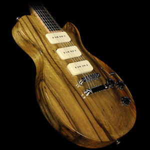 Used McNaught Guitars DTM Black Limba Electric Guitar Natural