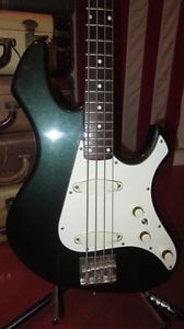 Circa 1985 Fender Performer Electric Bass Guitar Gunmetal Blue W/ Original Case