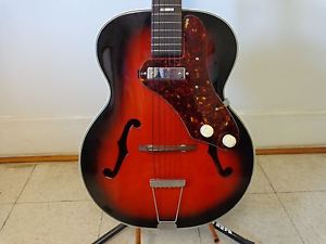 1958 Stewart Oriphonic - Acoustic Electric Hollowbody Guitar - Archtop - w Case