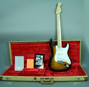 1996 Fender '54 RI FMT Stratocaster Guitar Sunburst Birdseye Custom Shop w/OHSC
