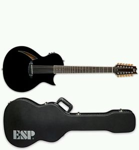 ESP LTD tl-12 guitar + ESP hard case. thin body 12 string