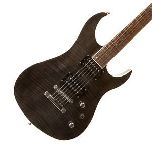 G&L Tribute Series Fiorano GTS Electric Guitar in Trans. Black