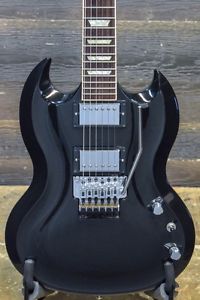 2012 Gibson USA SG Diablo Tremolo Ebony Electric Guitar w/ Case - #109020401
