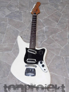 vintage white ARIA DIAMOND 1532T electric guitar surf beat Mij Japan 1960s