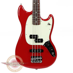 Brand New Fender Mustang Bass PJ Rosewood Fingerboard in Torino Red