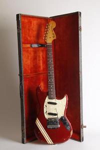 1972 FENDER MUSTANG, COMPETITION STRIPE RED! RARE, ORIGINAL!