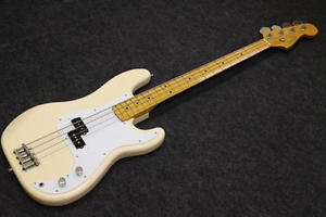 Fender Japan PB57 VWH Vintage White w/SoftCase FreeShipping From Japan Used#G216