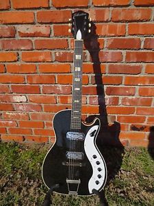 1962 Silvertone Jupiter 1423 by Harmony DeArmond Vintage Guitar w/ Case Candy