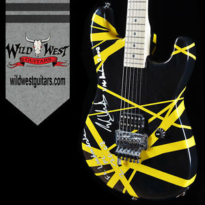2008 Charvel EVH Art Series Guitar Black & Yellow Eddie Van Halen Hand Painted
