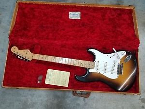1957 Fender Stratocaster Electric Guitar w/case and Fender Amp