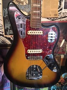 1968 Fender Jaguar 3 Color Sunburst All Original Offset Hendrix Era with OHSC