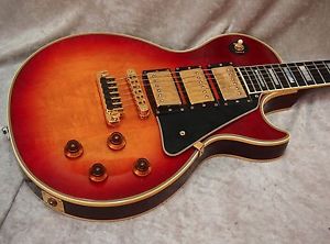 1987 USA Gibson Les Paul Custom electric guitar in cherry burst w/ case CLEAN
