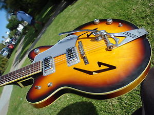 1967 Gretsch Sam Goody Vintage Electric Guitar Bigsby Sunburst - 44 HD Images