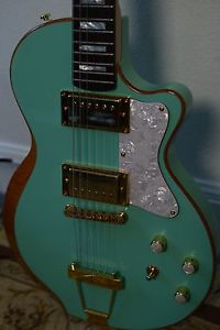 Custom Cadillac colored Moniker Guitar, Hand built in Austin, Texas