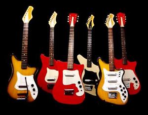 ALAMO GUITAR COLLECTION. Six guitars as one group. RARE. 1960's. Fiesta & Fury