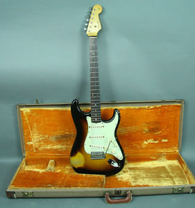 1960 Fender Stratocaster Vintage Original PRE CBS Electric Guitar Sunburst OHSC