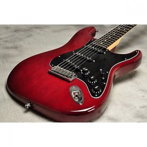 Fendr USA American Deluxe Stratocaster Ash Wine Transparente Rose Guitar #I656