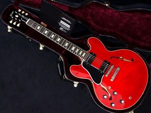 Gibson Custom Shop 1963 ES-335 Block Plain Faded Cherry LH w/hard case #X1007