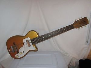 1950's HARMONY H-44 STRATOTONE ELECTRIC GUITAR Works!! Amazing Guitar History!!