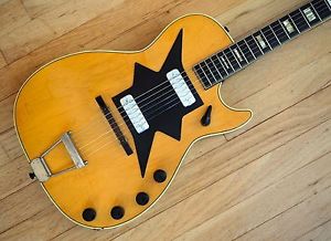 1962 Harmony Roy Smeck Stratotone Jupiter H7208 Vintage Guitar Gold Foils