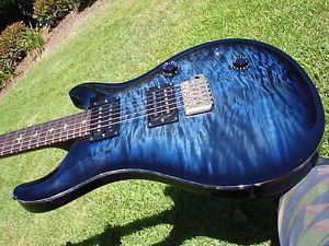 1988 PRS Custom 24 Employee Guitar Blue Burst Artist Quilt Birds Sweet Switch