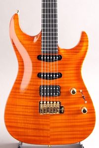 Marchione Guitars Carve-Top Amber S-S-H 2012 USED w/HardCase FREE SHIPPING #R365