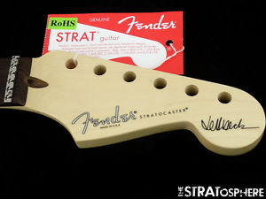 2016 USA Fender JEFF BECK Stratocaster Strat NECK Guitar Parts LSR Rosewood SALE