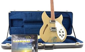 2001 Rickenbacker 330 Electric Guitar - Desert Gold  w/ OHSC - Rare Color