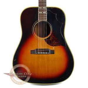 Vintage 1968 Gibson S.J. SJ Southern Jumbo Country Western Acoustic Guitar