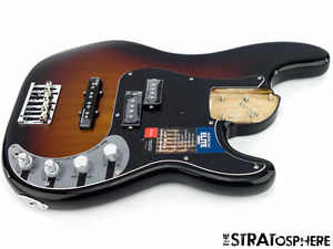 LOADED 2016 Fender American Elite P BASS BODY Precision American Guitar Sunburst